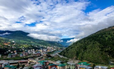 bhutan, village, nature, mountain, green city